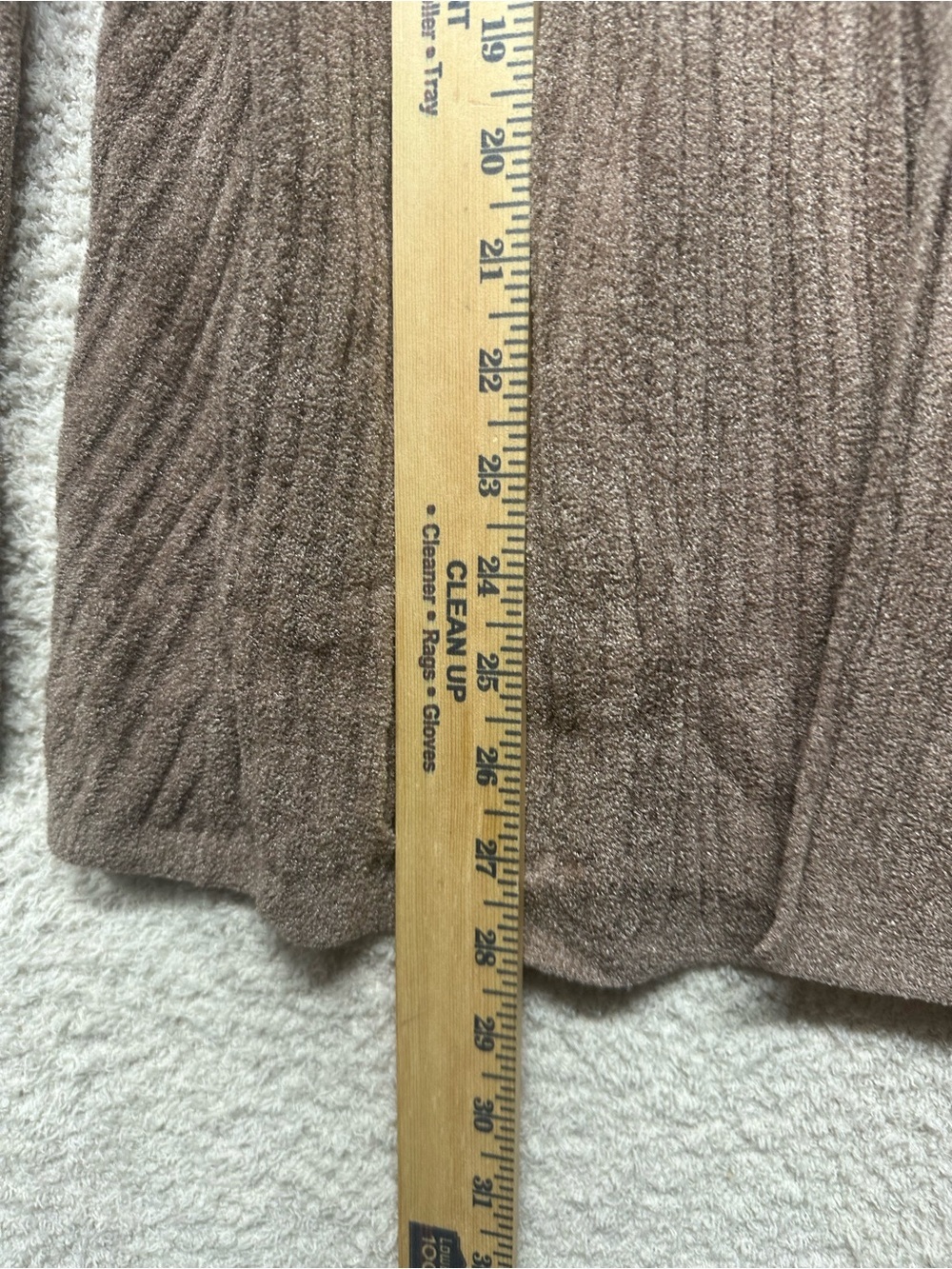 Barefoot Dreams CozyChic Ultra Lite Ribbed Hooded Open Front Cardigan Taupe Smal - Picture 7 of 8
